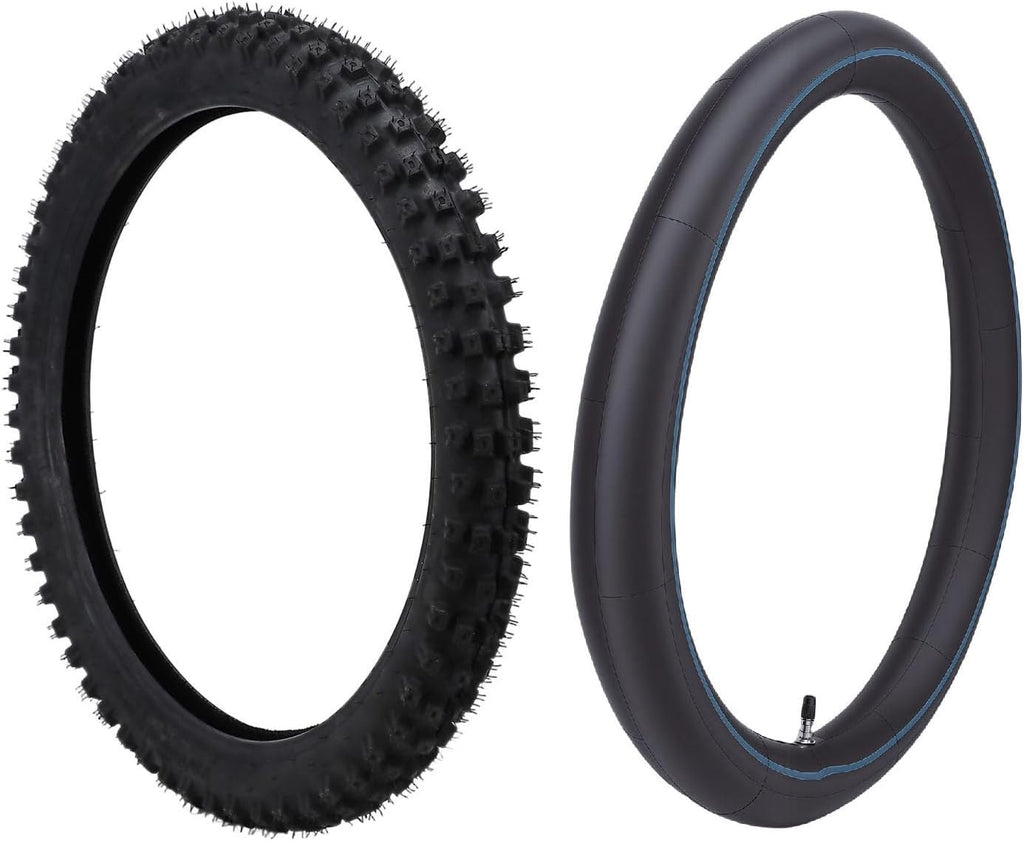 70/100-19 Dirt Bike Tire and Tube Set, 2.75-19 Knobby Off Road Motorcycle Tires, Inner Tubes Combo Set, Ideal for Surron Light Bee X, Talaria Sting MX4 Electric Bike