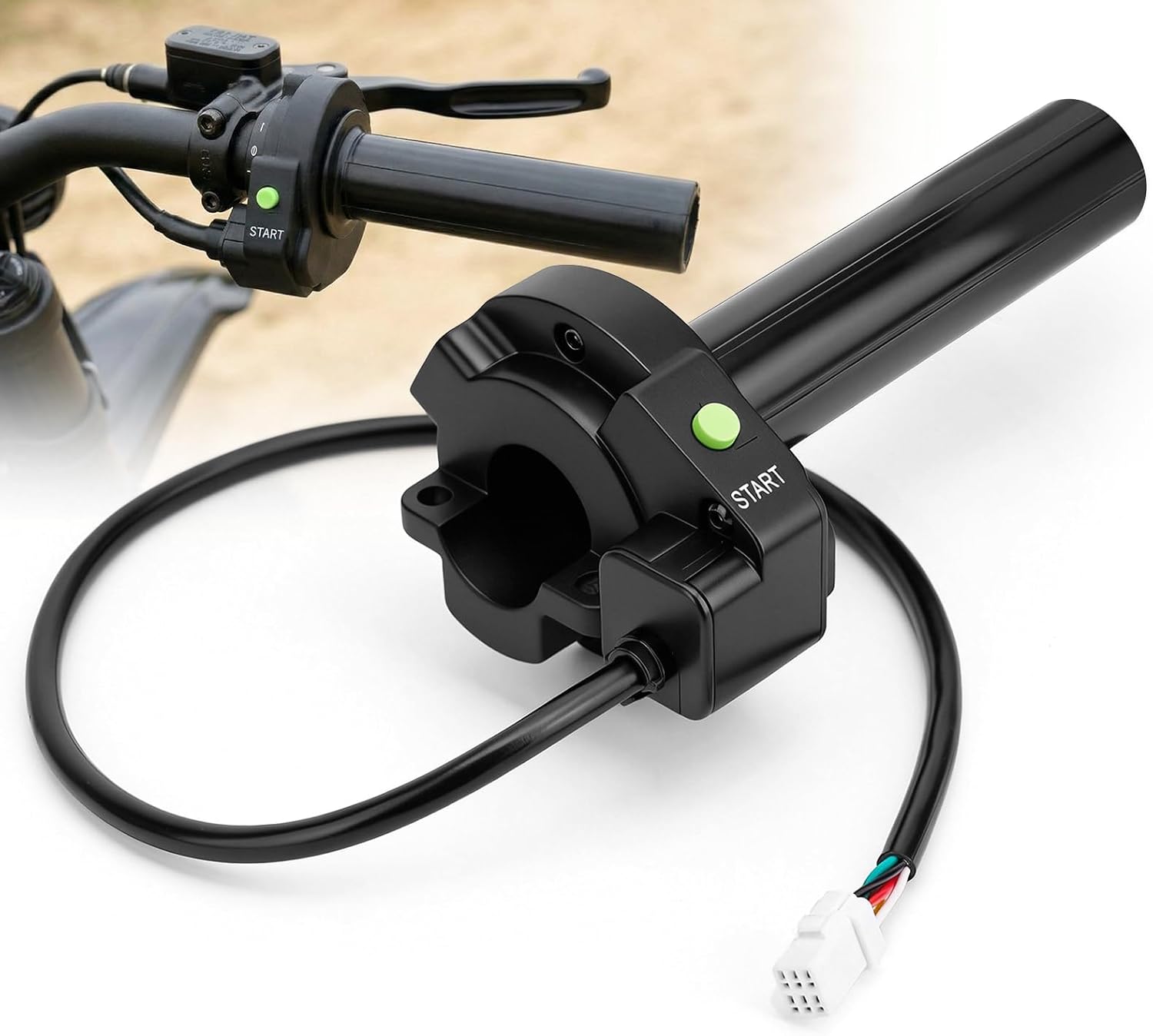Throttle Twist Grip for Talaria Sting MX5, Full Twist Throttle Dirt Bike Cable, Sturdy Speed Gas Handle for Taparia, OEM Handlebar Accessories for Talaria