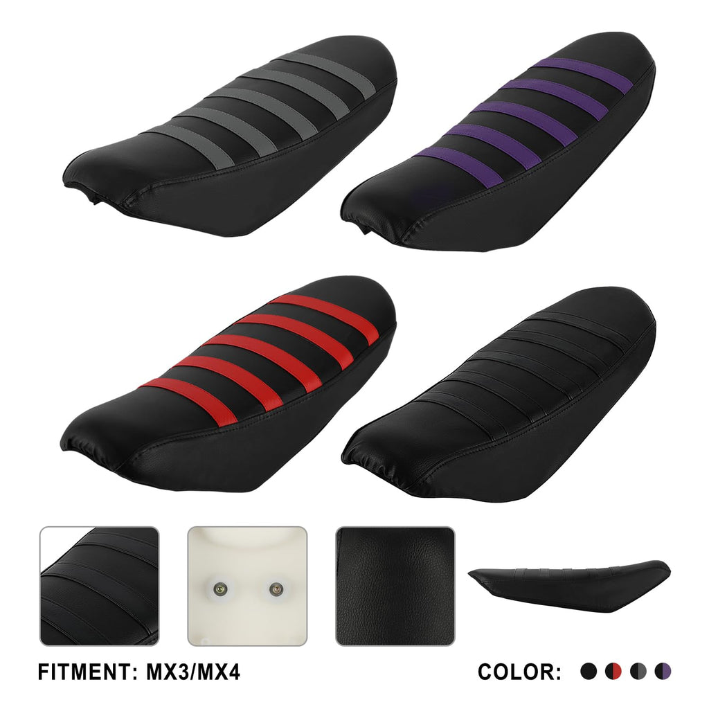 Dirt Bike Seat Cover Motorcycle Stripe Rubber Soft for Talaria Sting MX3/R MX4 MX5 PRO Electric Bike Ebike Purple