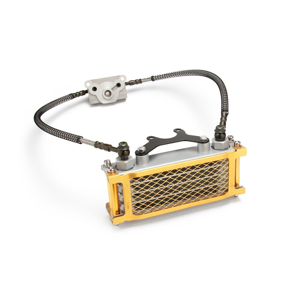 Motorcycle Oil Cooler Cooling Radiator Engine Kit Universal for CRF XR KLX 50 70 90 110 125 140cc SSR Taotao Coolster Kayo Apollo Dirt Pit Bike ATV Red