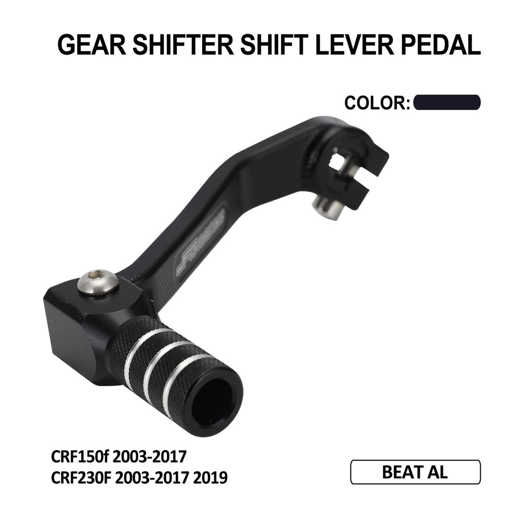 JFG RACING Motorcycle Gear Shifter Shift Lever Folding Tip CNC for CRF 110 CRF110F 2013-2023 TTR 110 08-09 11-21 Black