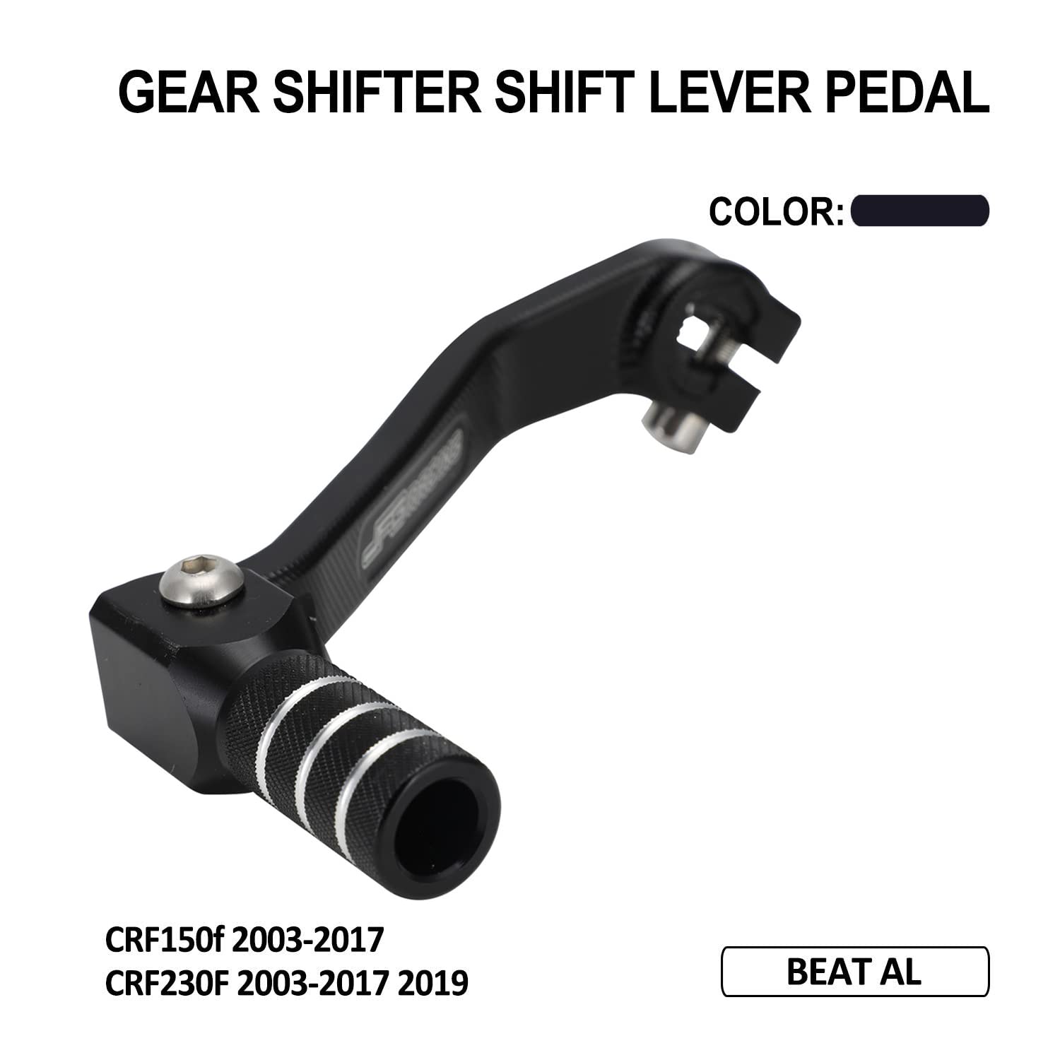 JFG RACING Motorcycle Gear Shifter Shift Lever Folding Tip CNC for CRF 110 CRF110F 2013-2023 TTR 110 08-09 11-21 Black
