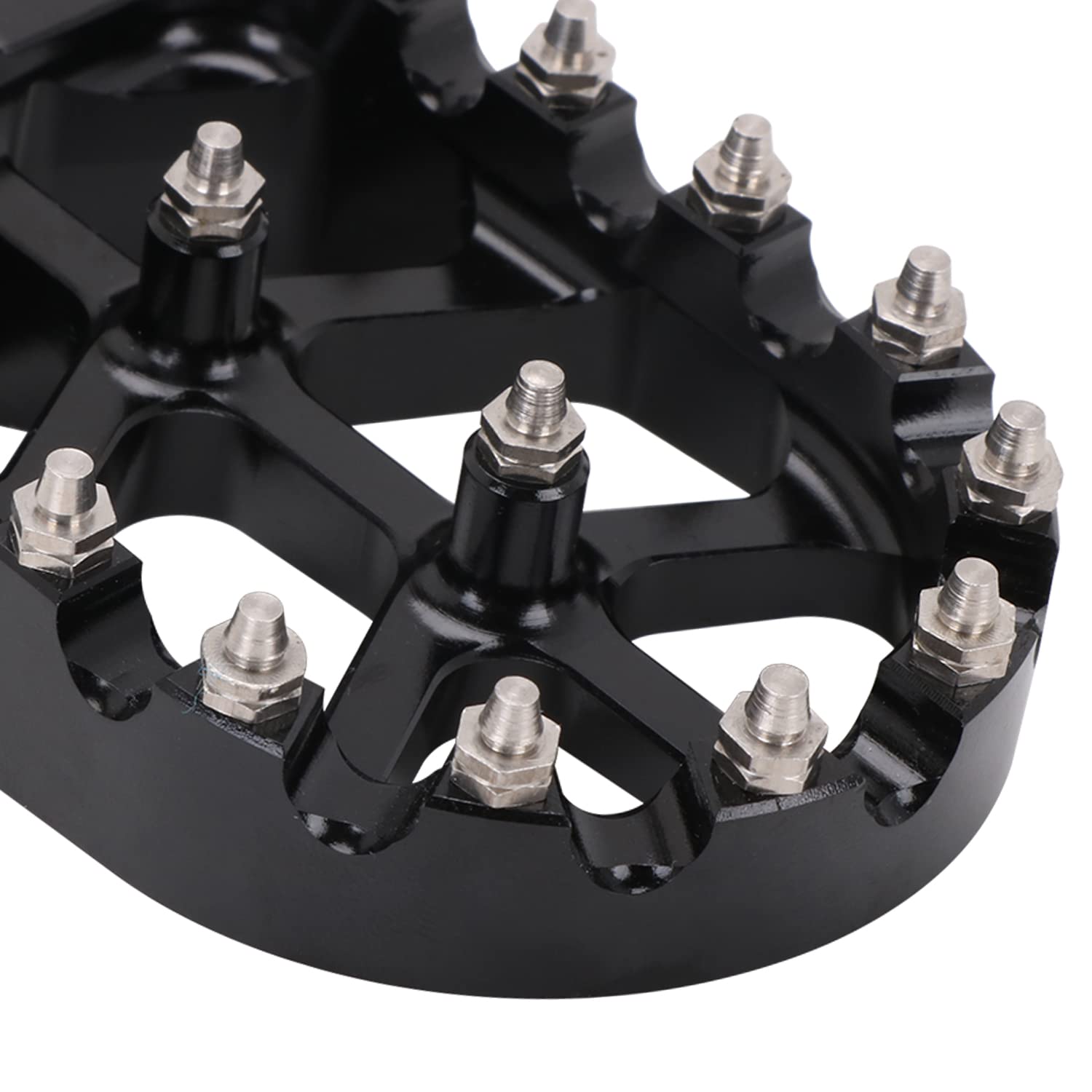 AnXin Dirt Bike Foot Pegs Motorcycle Footpegs Foot Pedals Rests CNC for KLX 110 KLX110 2002-2023 KLX110L 2010-2023 KX60 1998-2003 Pit Bike Black