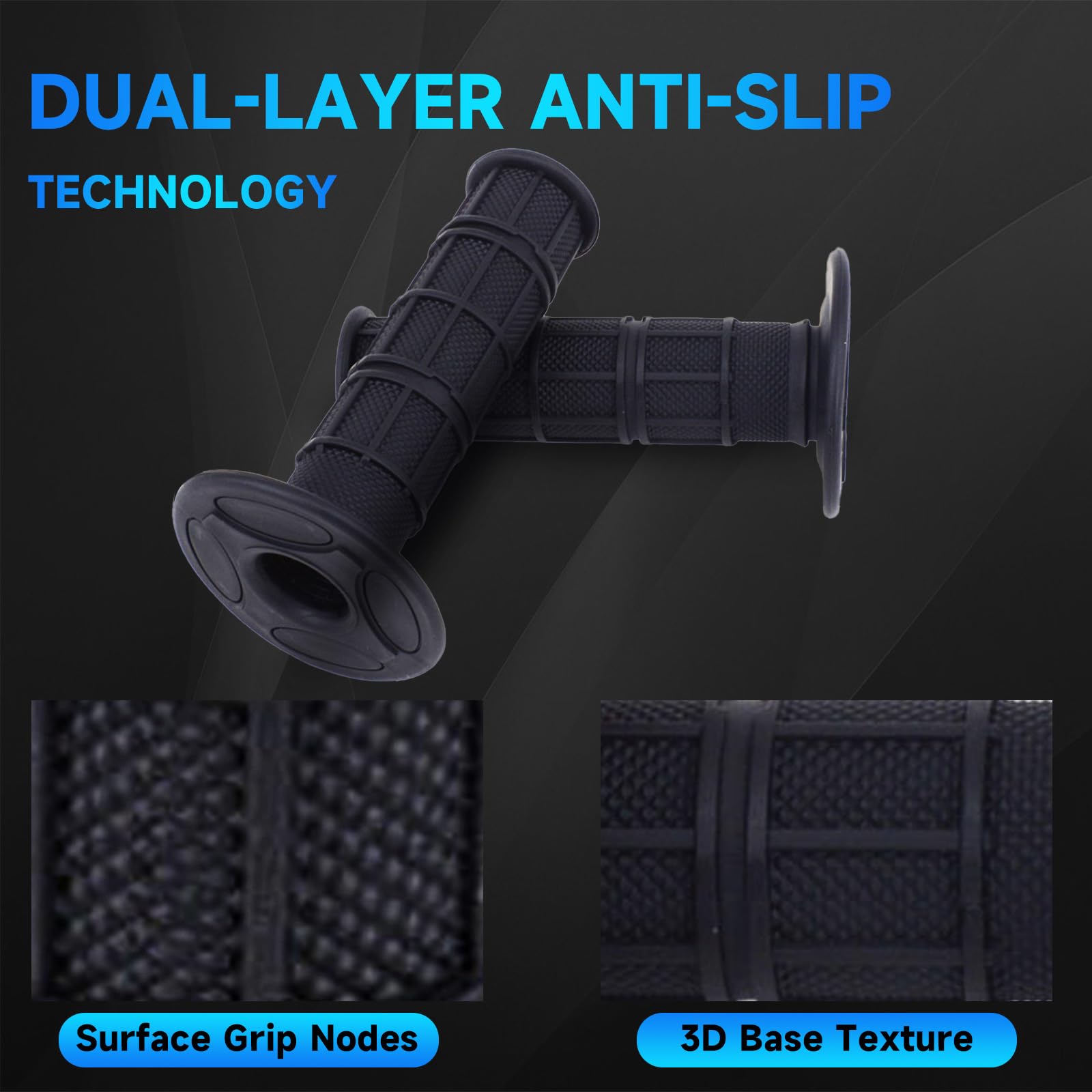 Sur Ron Handlebar Grips, 7/8" Rubber Handle Grips Universal for Surron LBX Talaria Sting R MX3/R MX4 Talaria X3 XXX E-Ride Pro SS/S Electric Dirt Bike