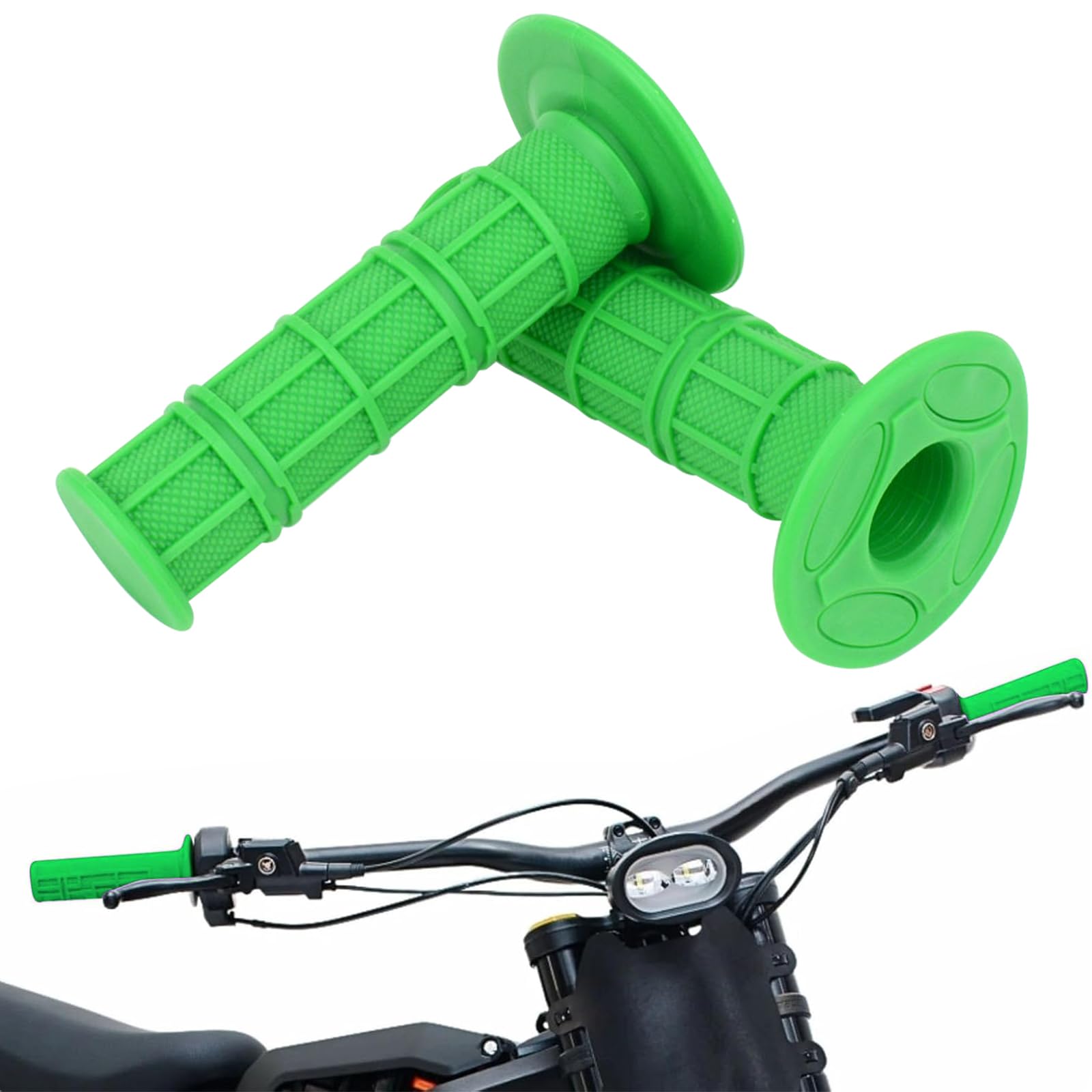 Sur Ron Handlebar Grips, 7/8" Rubber Handle Grips Universal for Surron LBX Talaria Sting R MX3/R MX4 Talaria X3 XXX E-Ride Pro SS/S Electric Dirt Bike