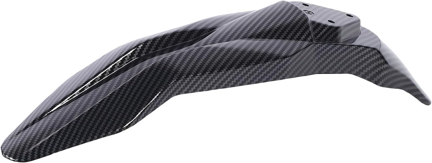Pomya Motorcycle Front Mudguard, Carbon Fiber Style ABS Front Splash Guard Fender with Impact Proof Design Replacement for Talaria Sting X3 MX3 MX4