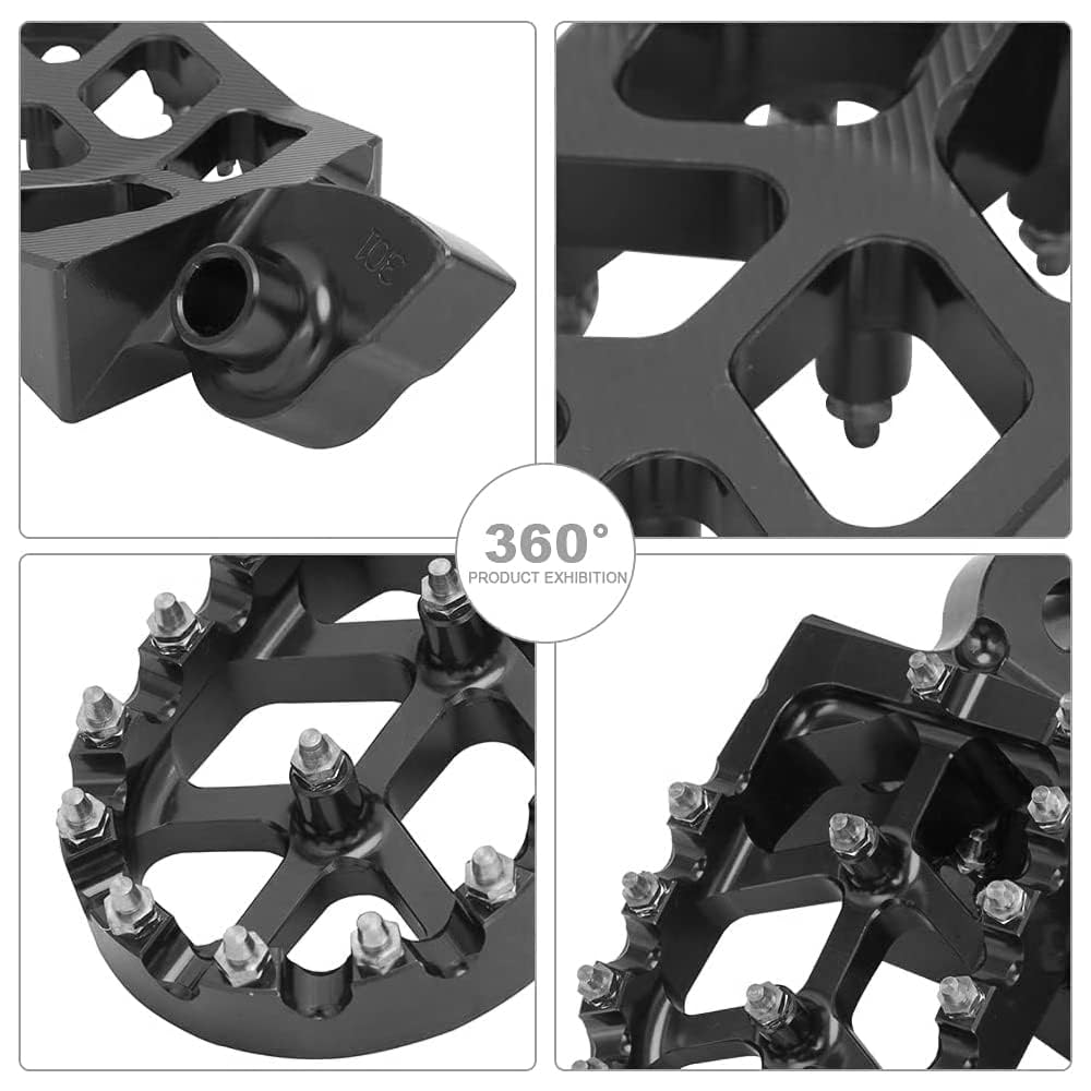 AnXin Dirt Bike Foot Pegs Motorcycle Footpegs Foot Pedals Rests CNC for TTR 110 TTR110 TTR 110E TTR110E 2011-2023 Pit Bike Blue
