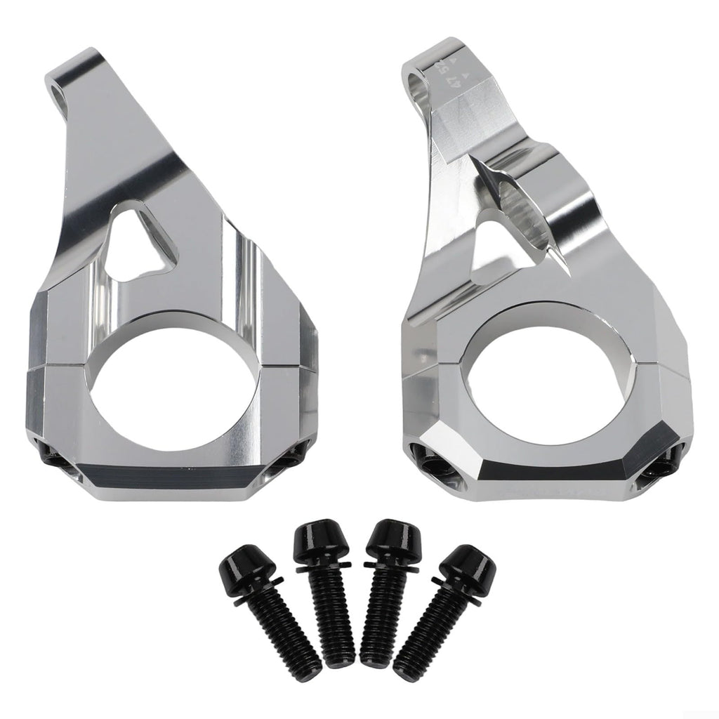 Direct Mount Stem 31.8mm 6061 Aluminium Alloy CNC For DH Dual Crown Fork Mountain Bike For Surron For Light Bee Dirt Bike, 35Mm Rise, Black/Purple/Orange/Silver(Black)