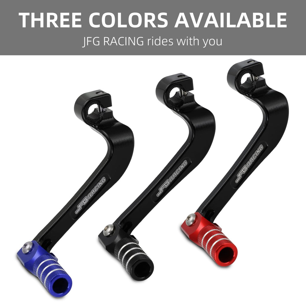JFG RACING Motorcycle Gear Shifter Shift Lever Folding Tip CNC for CRF 110 CRF110F 2013-2023 TTR 110 08-09 11-21 Black