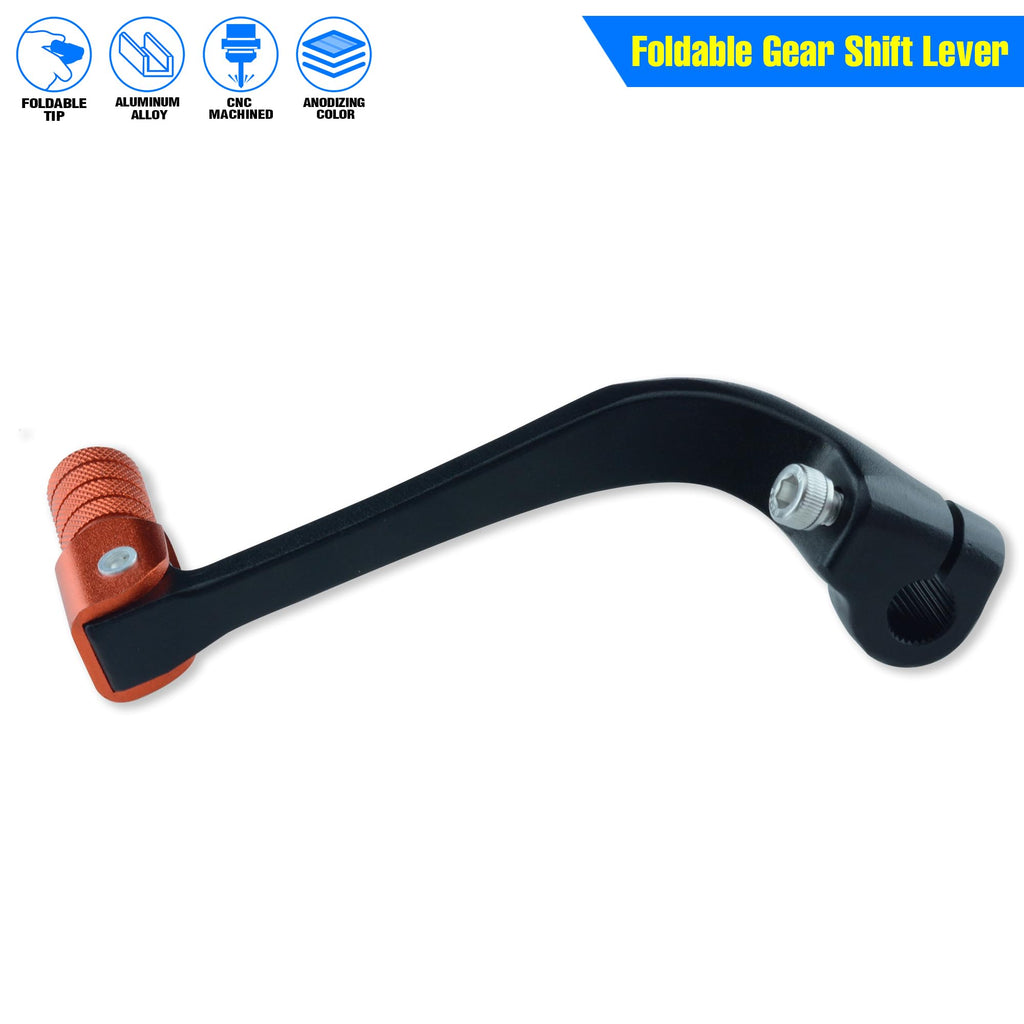 Folding Dirt Bike Shifter Lever - Alloy Aluminium Gear Lever Fit for CRF110 CRF110F 2013-2023 TTR110 08-09 TTR125 11-21 Black