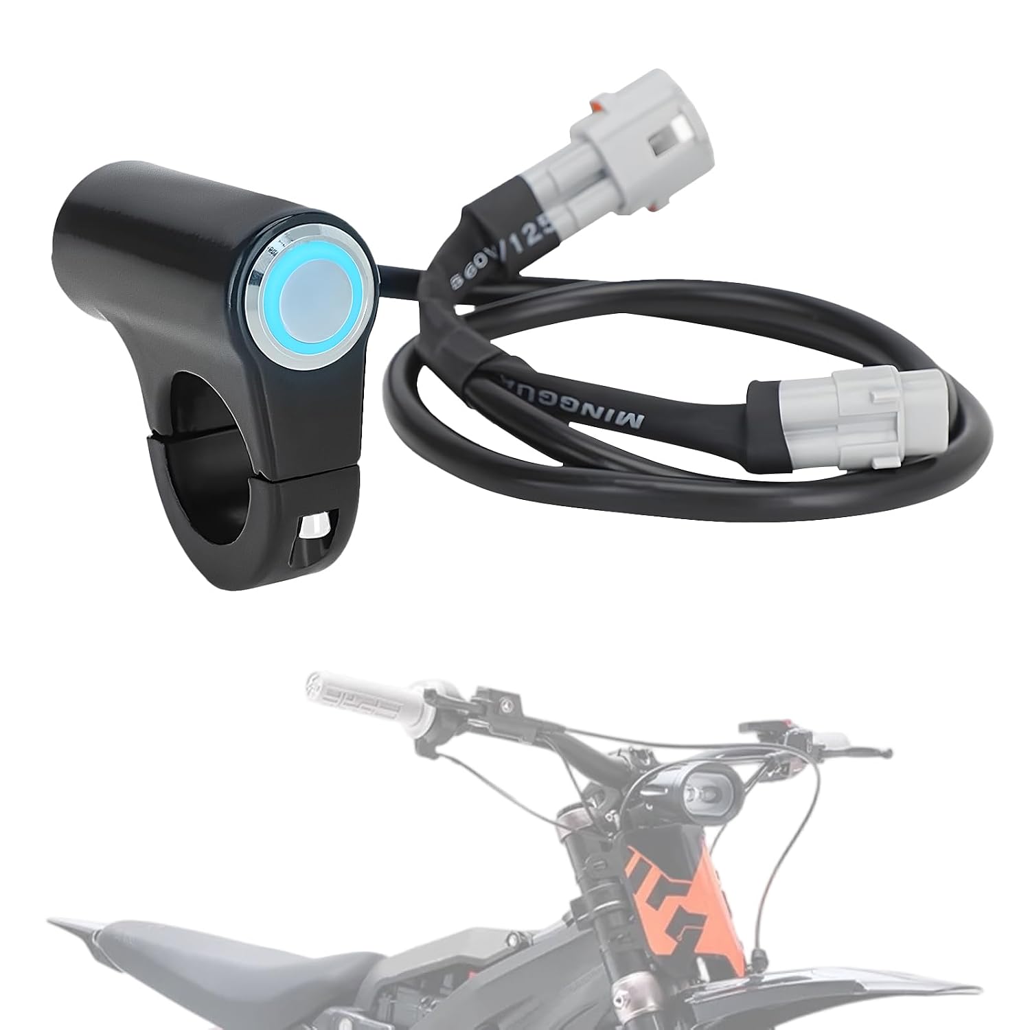 Headlight Switch On/Off for Sur Ron Surron Light Bee X E-Ride Pro SS SR S 72V 48V Rawrr Mantis X Talaria Sting MX3 X260 X160 Mini Electric Dirt Bike Plug and Play