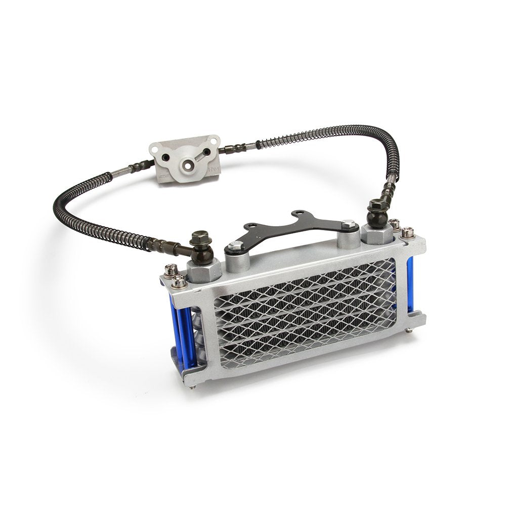 Motorcycle Oil Cooler Cooling Radiator Engine Kit Universal for CRF XR KLX 50 70 90 110 125 140cc SSR Taotao Coolster Kayo Apollo Dirt Pit Bike ATV Red