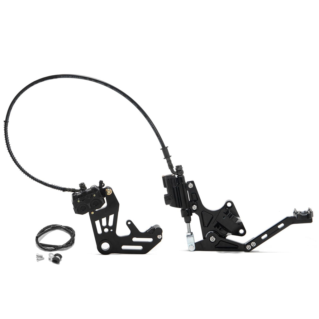 TOFR Hydraulic Rear Foot Brake Dual Caliper Bracket for Talaria Sting MX3 / R MX4 Mineral Oil Aluminum