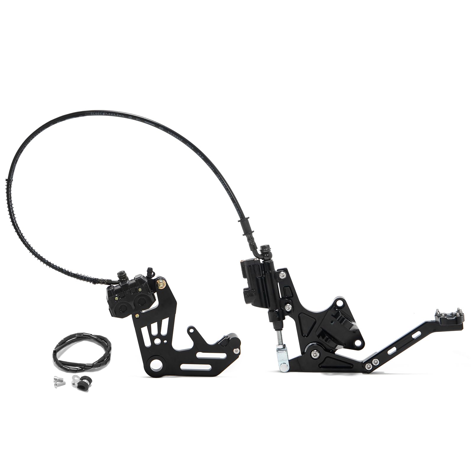 TOFR Hydraulic Rear Foot Brake Dual Caliper Bracket for Talaria Sting MX3 / R MX4 Mineral Oil Aluminum