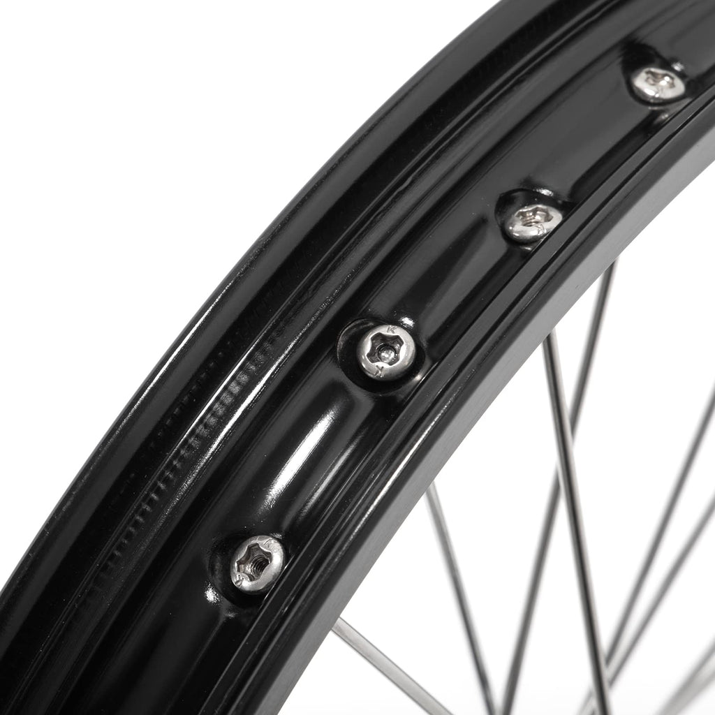 TOFR 17" Front Rear Spoke Wheels Rims Hubs Set for Surron Light Bee LBX Aluminum