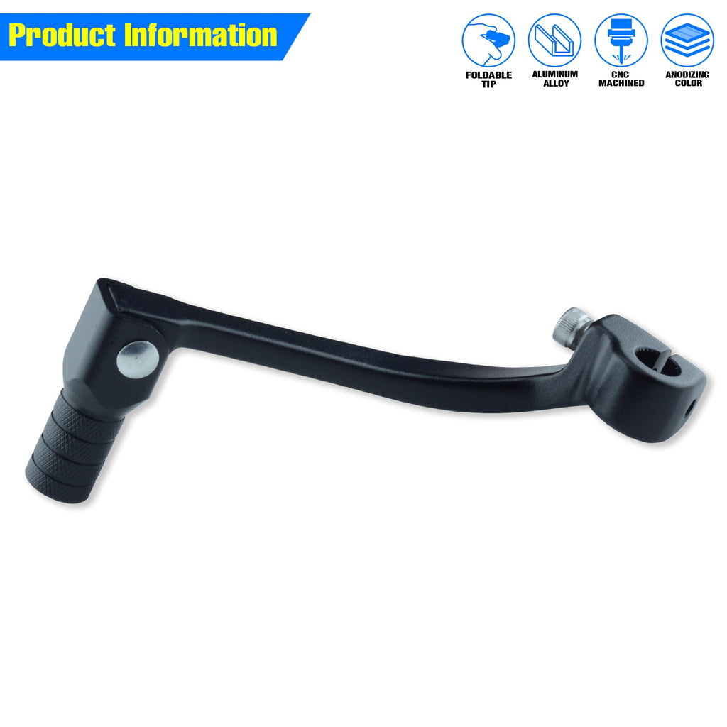 Folding Dirt Bike Shifter Lever - Alloy Aluminium Gear Lever Fit for CRF110 CRF110F 2013-2023 TTR110 08-09 TTR125 11-21 Black