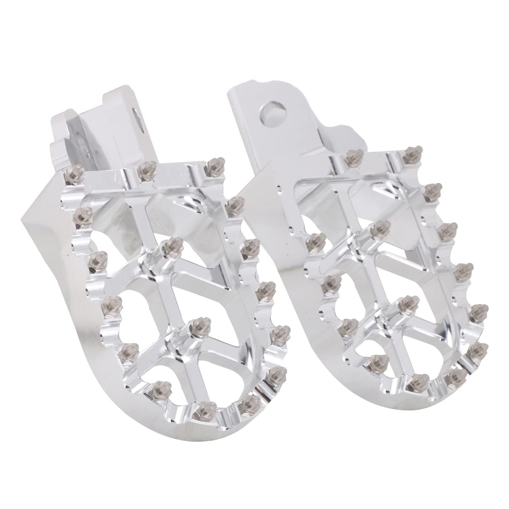 AnXin Dirt Bike Foot Pegs Motorcycle Footpegs Foot Pedals Rests CNC For CRF 110 CRF110F 2013-2022 CRF125F 2014-2023 Dirt Pit Bike Silver