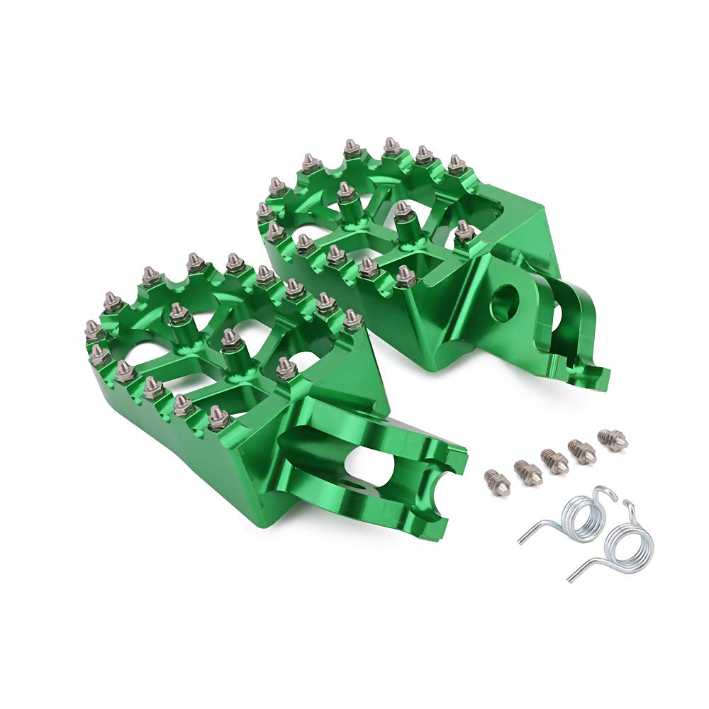 AnXin Dirt Bike Foot Pegs Motorcycle Footpegs Foot Pedals Rests CNC for KLX 110 KLX110 2002-2023 KLX110L 2010-2023 KX60 1998-2003 Pit Bike Black