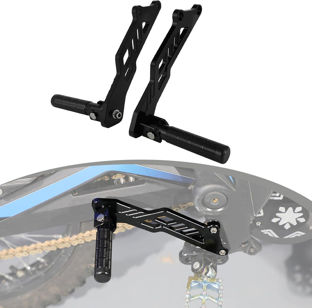 Dirt Bike Rear Foot Pegs for Talaria MX3/MX4/MX5，Passenger Pedal Bracket | CNC Aluminum Rest Footrests for Talaria MX3/MX4/MX5