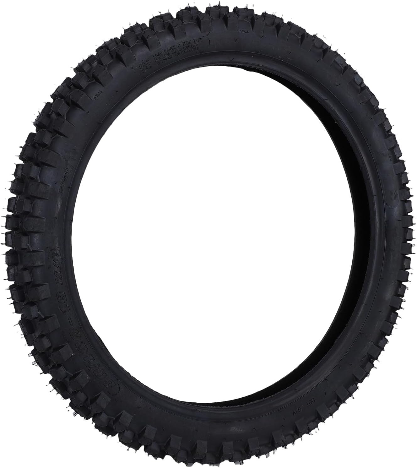 Tbest 80/100-19 Dirt Bike Tire with 3.00-19 Inner Tube, Off Road Motorcycle Tire, Enhanced Traction and Grip, Improved Riding Comfort, Snow, Mud, Sand, Compatible with Surron,