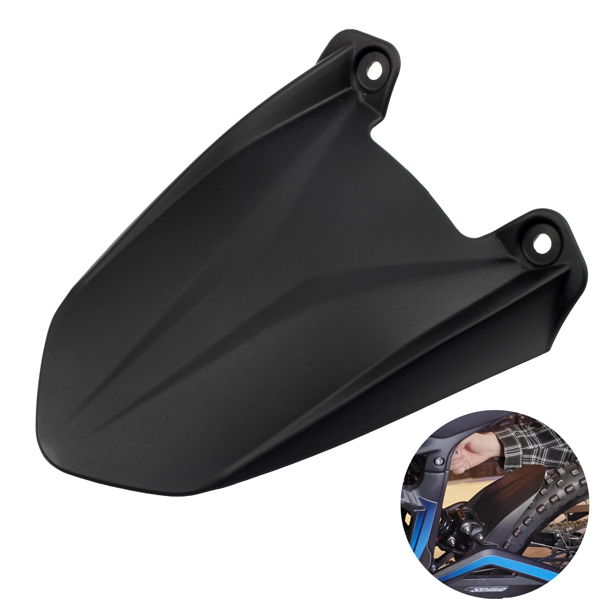 Short Rear Fender Protector,Talaria Rear Mudguard For MX3 MX4 Electric Dirt Bike EBike - Carbon Fiber
