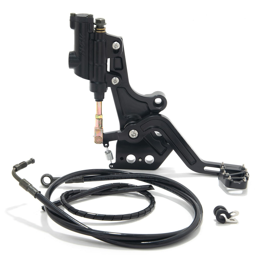 TOFR Hydraulic Rear Foot Brake Dual Caliper Bracket for Talaria Sting MX3 / R MX4 Mineral Oil Aluminum