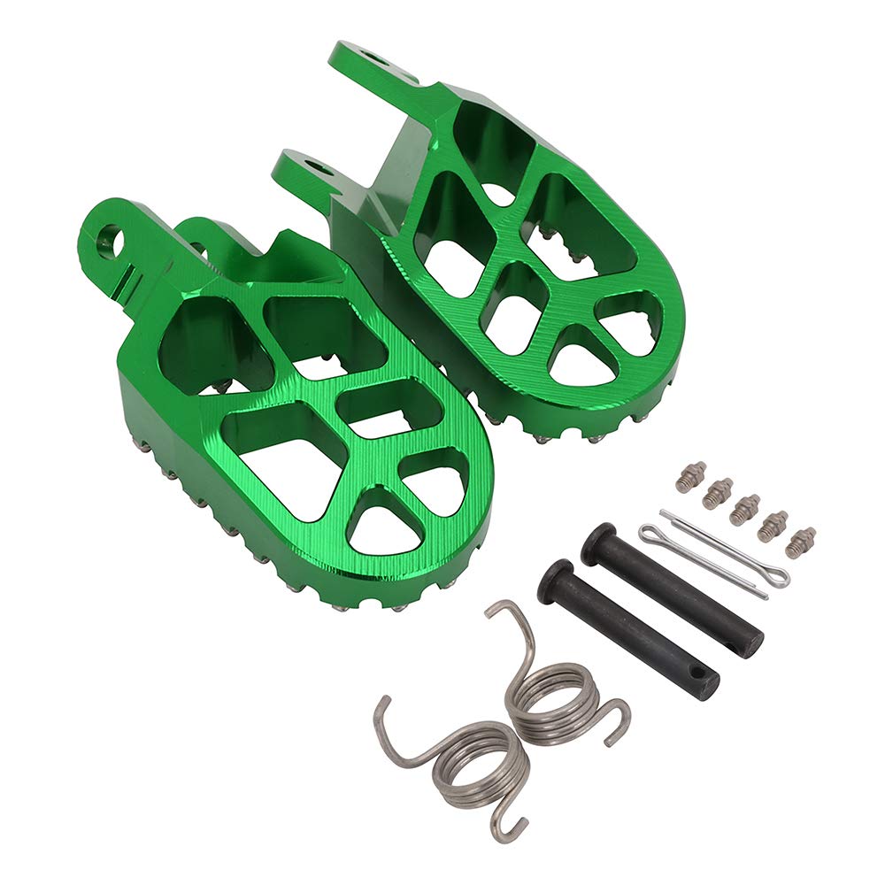 AnXin Dirt Bike Foot Pegs Motorcycle Footpegs Foot Pedals Rests CNC for KLX 110 KLX110 2002-2023 KLX110L 2010-2023 KX60 1998-2003 Pit Bike Black