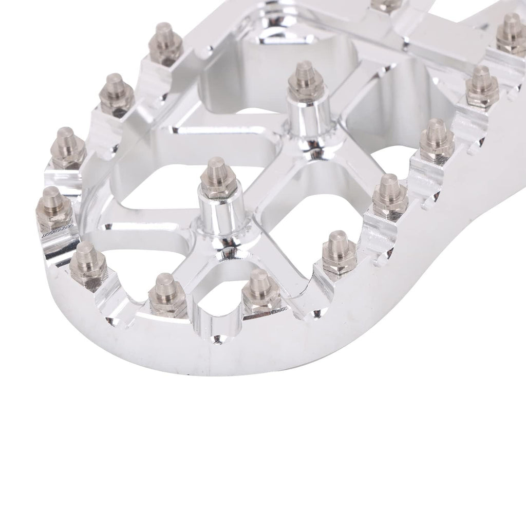 AnXin Dirt Bike Foot Pegs Motorcycle Footpegs Foot Pedals Rests CNC For CRF 110 CRF110F 2013-2022 CRF125F 2014-2023 Dirt Pit Bike Silver