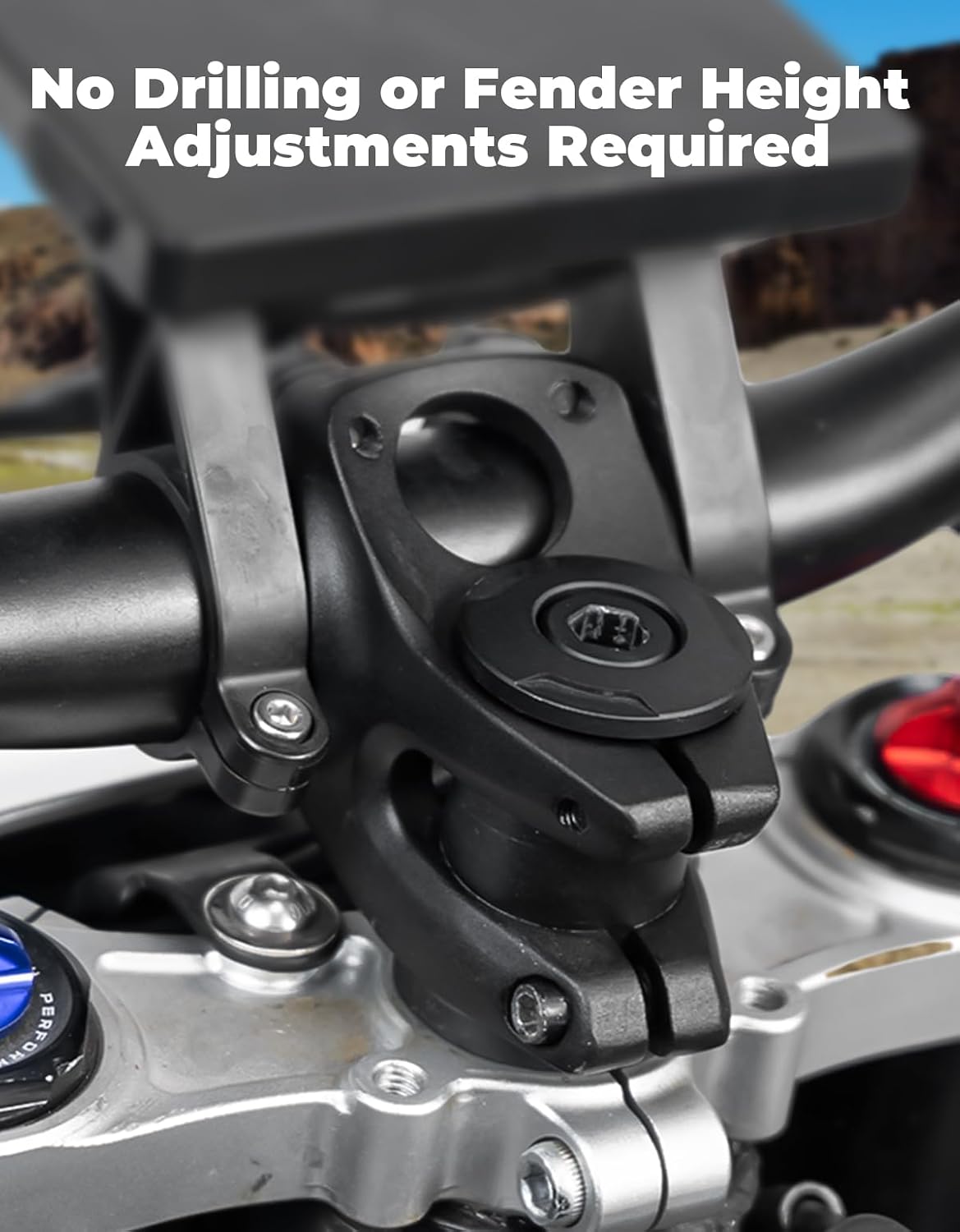 KEMIMOTO Stem Lock for Surron Light Bee & Talaria Electric Dirt Bikes - Black Aluminum Lock with 5 Spacer Sizes (20mm, 15mm, 10mm, 5mm, 3mm)