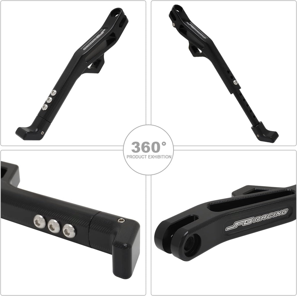 JFG RACING Sur Ron Kickstand,Motorcycle Kick Stand Side Aluminum Alloy CNC Adjustable for Surron Light Bee S/X Segway X160/X260 Talaria Sting Black