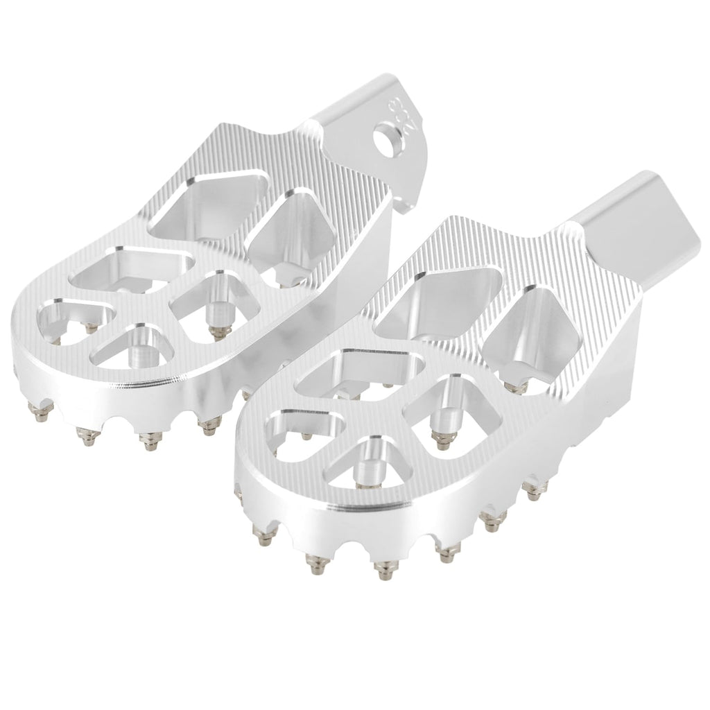 JFG RACING Dirt Bike Foot Pegs,7075 Aluminum CNC Pedals Rests for Surron Light Bee X and S/E Ride Pro SS/CRF150F CRF230F 03-19/CRF250F 19-24/XR150L 15-24/KDX200 83-94-Red