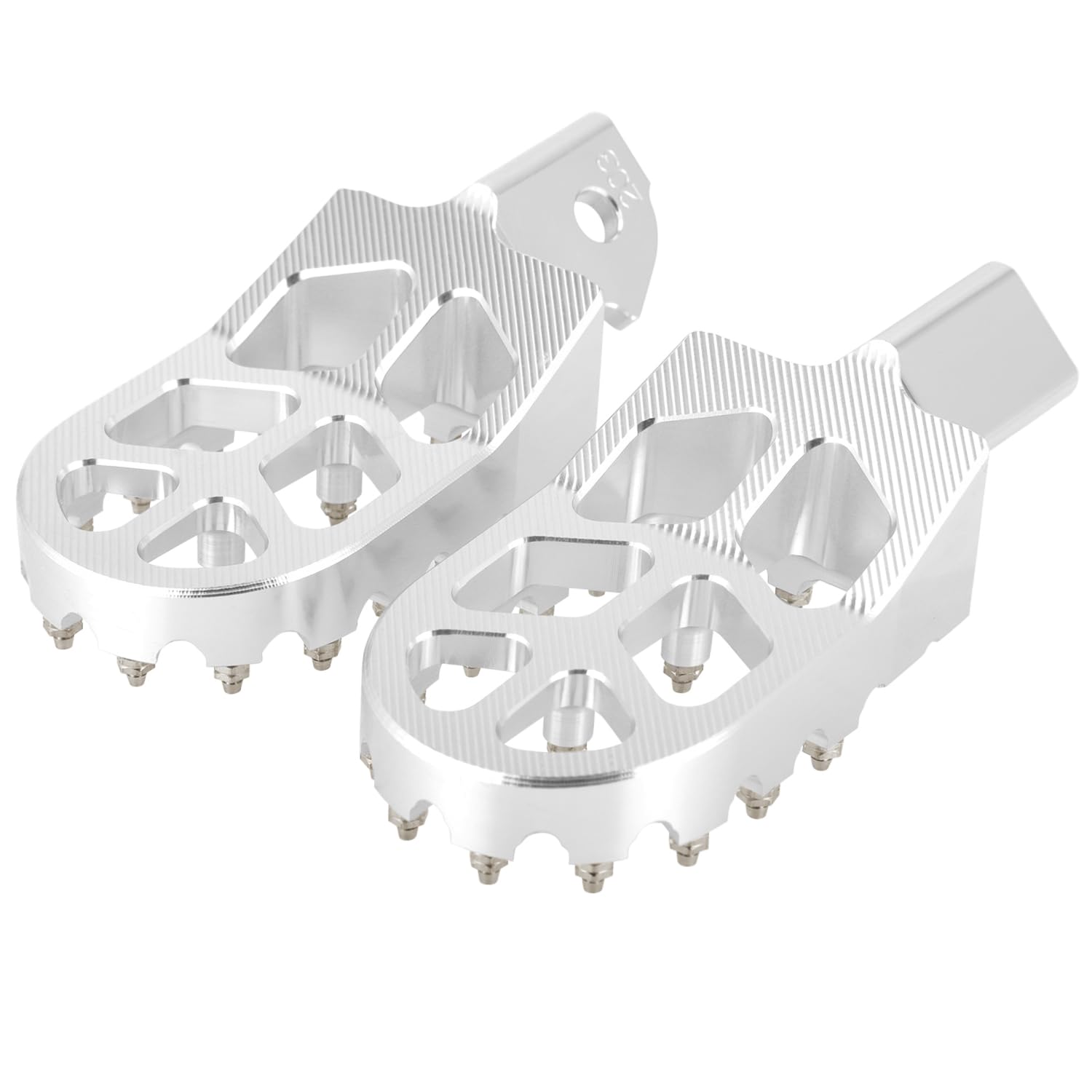 JFG RACING Dirt Bike Foot Pegs,7075 Aluminum CNC Pedals Rests for Surron Light Bee X and S/E Ride Pro SS/CRF150F CRF230F 03-19/CRF250F 19-24/XR150L 15-24/KDX200 83-94-Red