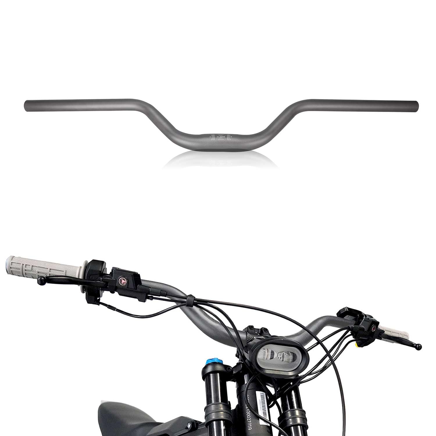 Motorcycle Heighten Handlebar 7/8" 22mm Handle Bar 4MM Thickness CNC for Surron Sur Ron LBX Talaria Sting MX3/R MX4 Talaria XXX X260 X160 E-Ride Pro 79 Bike Rawrr Mantis Purple
