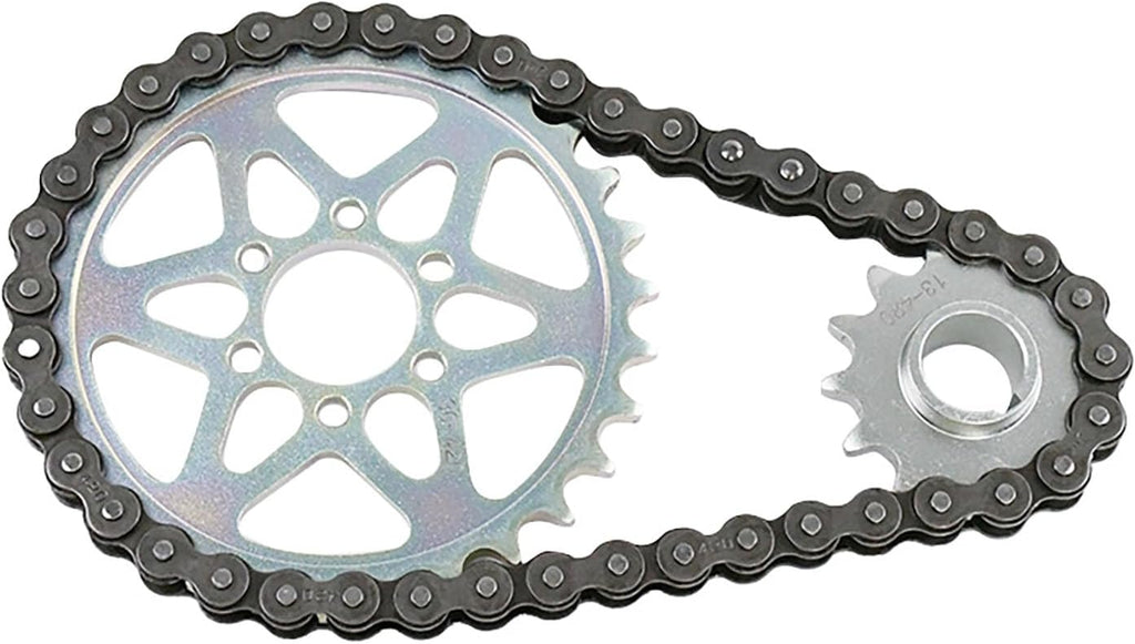 Drive Sprocket Chain Combo,Gear Chain Set for Surron Light Bee X,Segway X160/260,420 Chain 30 13 Tooth Rear Front Sprocket,Chain Sprocket Conversion Kit for Modified Dirt Bike and Replacement