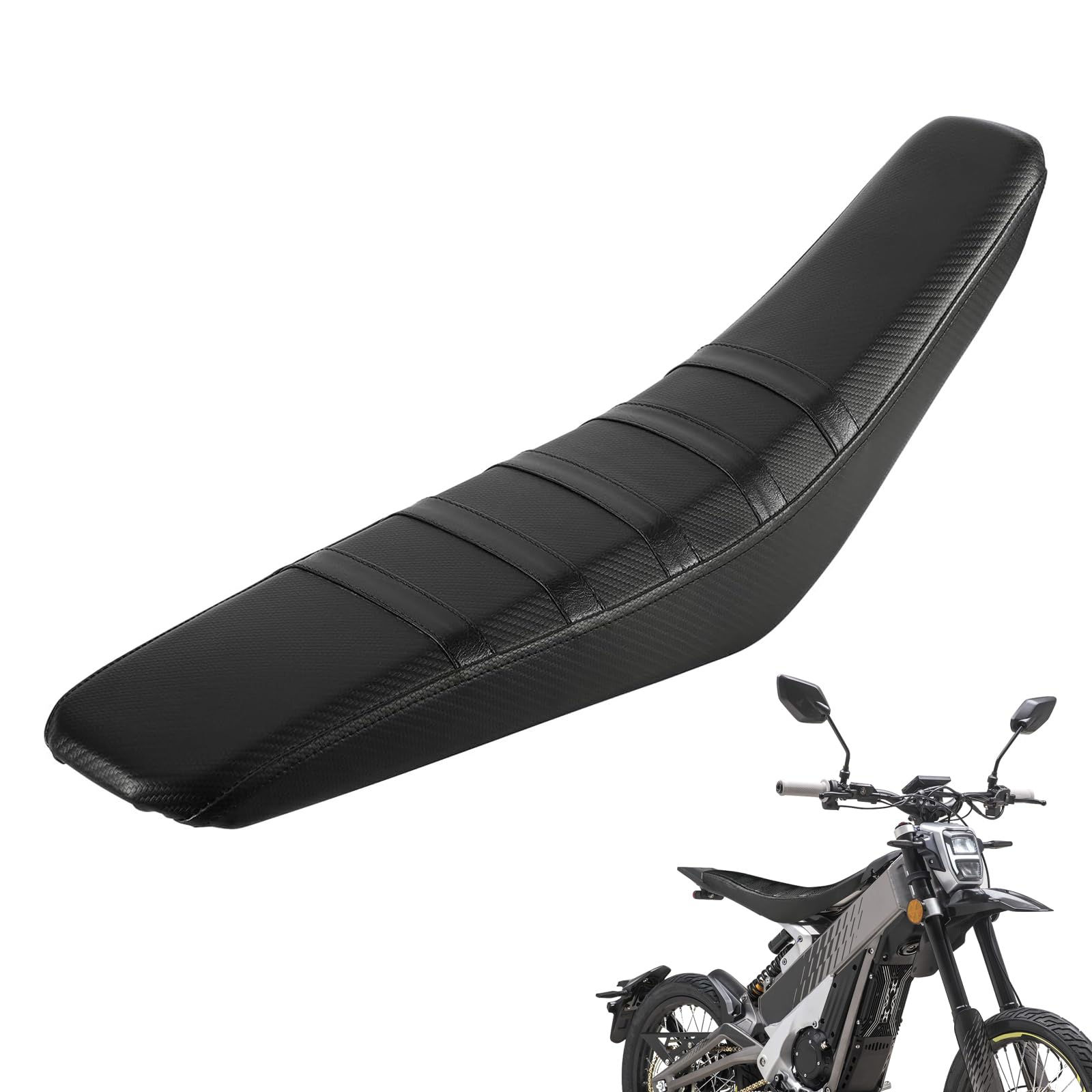 Dirt Bike Seat Cover Ribbed Soft Seat Cover for Talaria XXX X3 Electric Dirt Bike Ebike Red