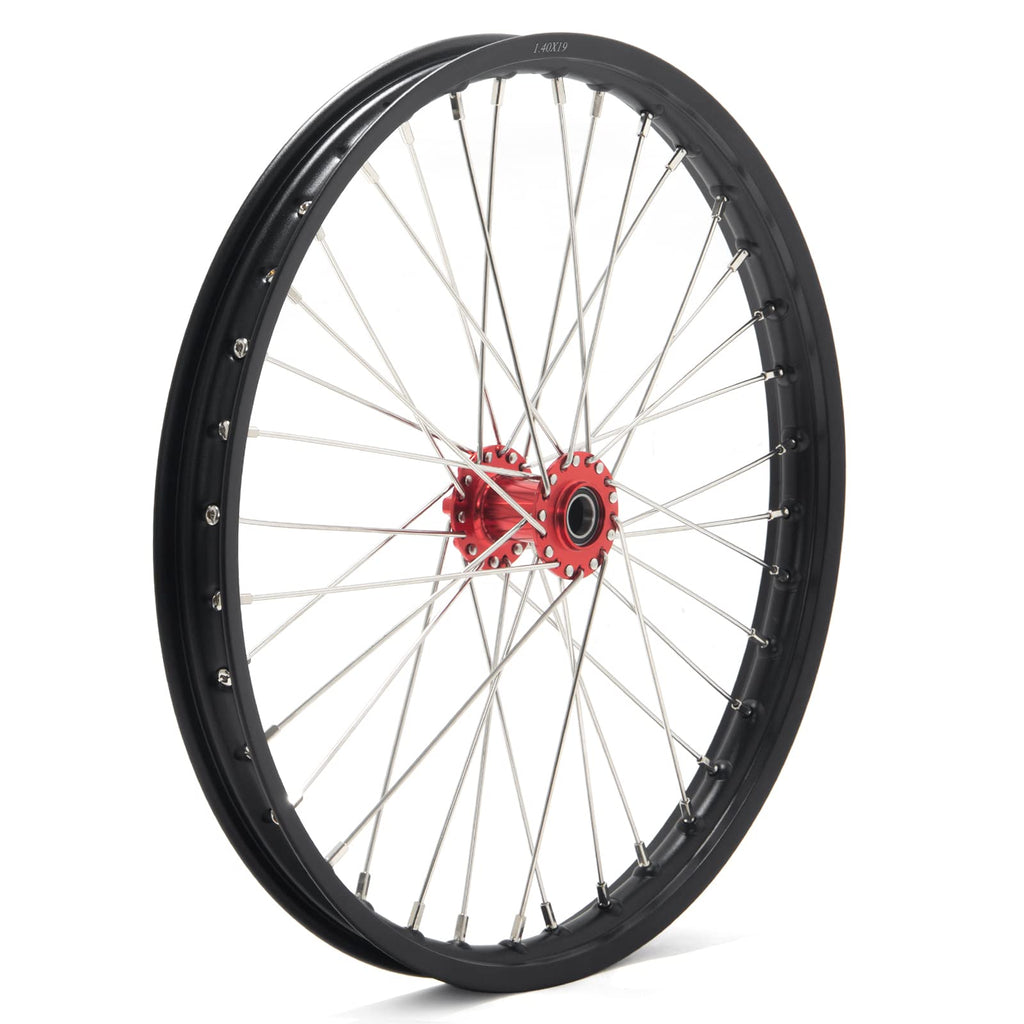 TOFR 17" Front Rear Spoke Wheels Rims Hubs Set for Surron Light Bee LBX Aluminum