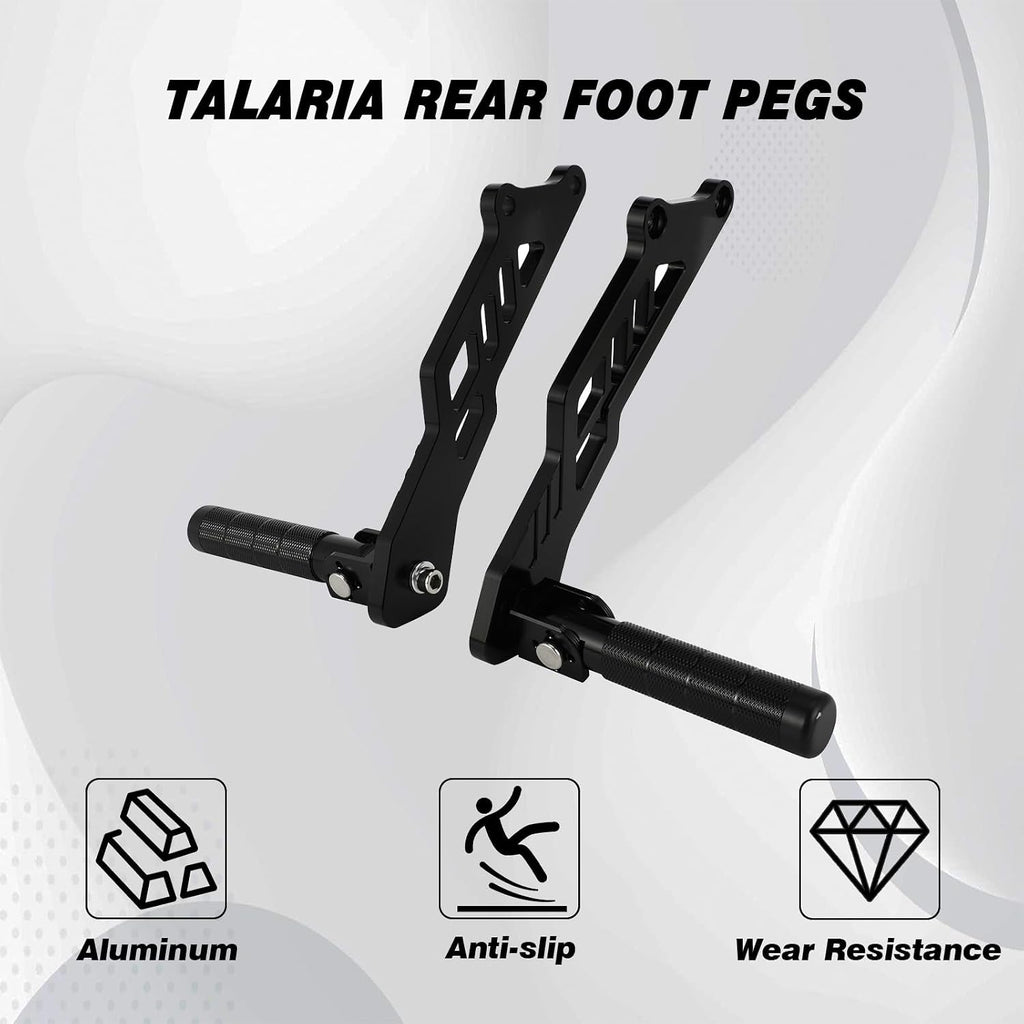 Dirt Bike Rear Foot Pegs for Talaria MX3/MX4/MX5，Passenger Pedal Bracket | CNC Aluminum Rest Footrests for Talaria MX3/MX4/MX5