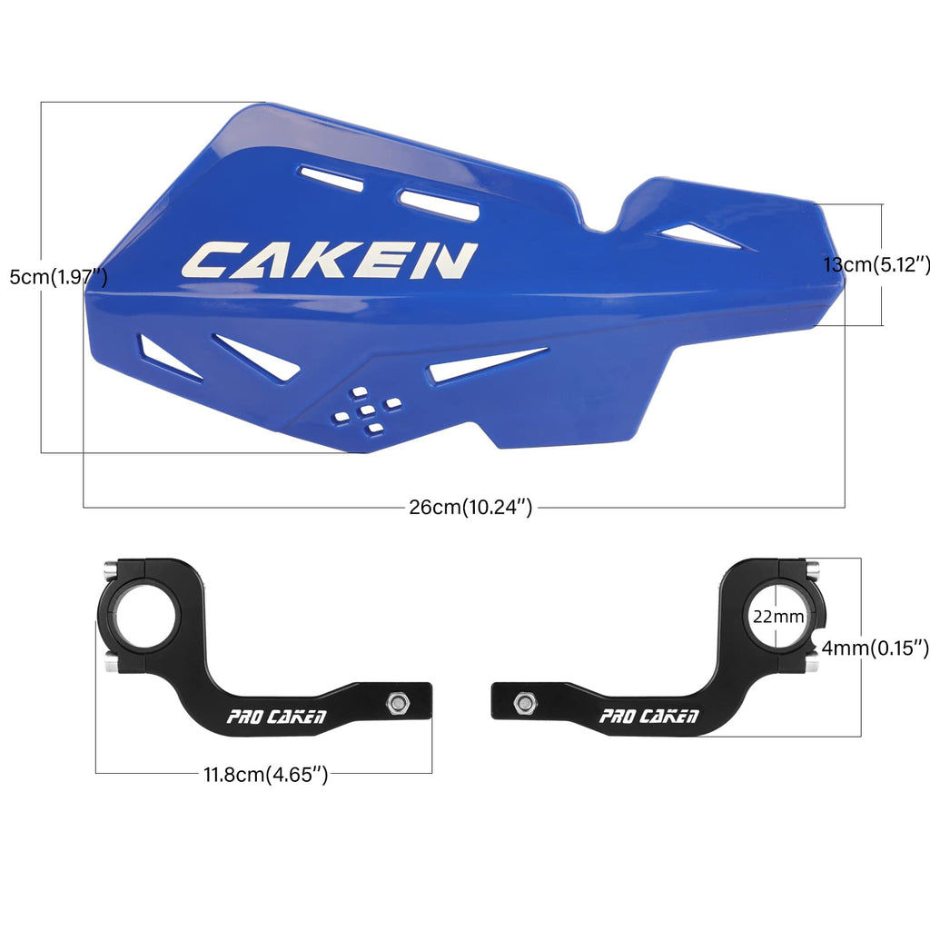Universal 7/8" 22mm and 1 1/8" 28mm Handle Bar Hand Guards CNC Bracket for Dirt Bike Motocross ATV Scooter for CRF KLX KX LTR TRX SX SXF EXC XCW Grizzly Hawk 250 Bicycles-Red