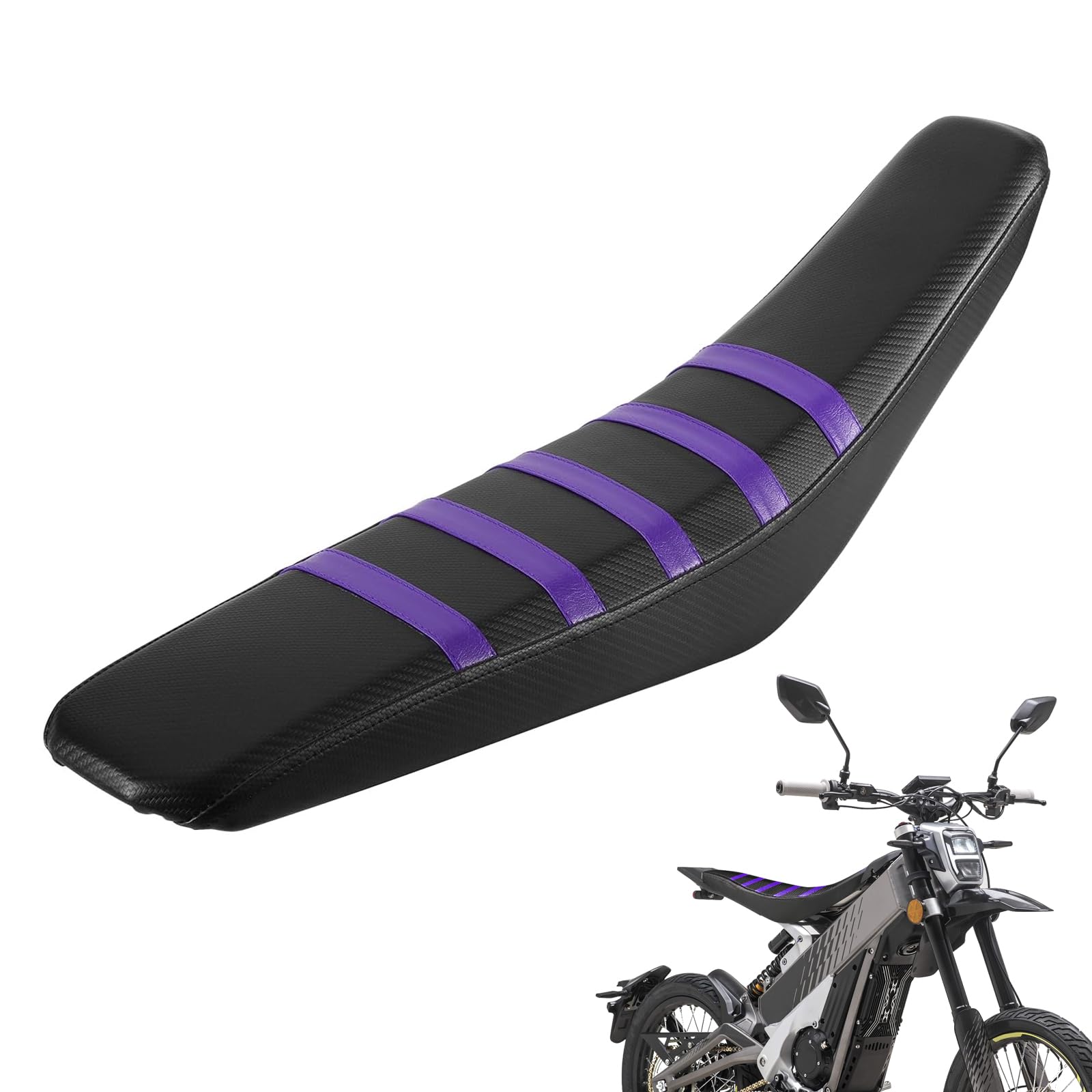 Dirt Bike Seat Cover Ribbed Soft Seat Cover for Talaria XXX X3 Electric Dirt Bike Ebike Red