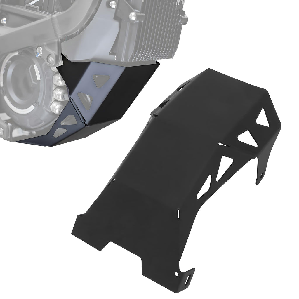 JFG RACING Skid Plate for Surron Light Bee,Aluminum Alloy Engine Bash Guard Chassis Cover for Electric Dirt Bike Sur Ron Light Bee X and S/LBX/LBS-Black