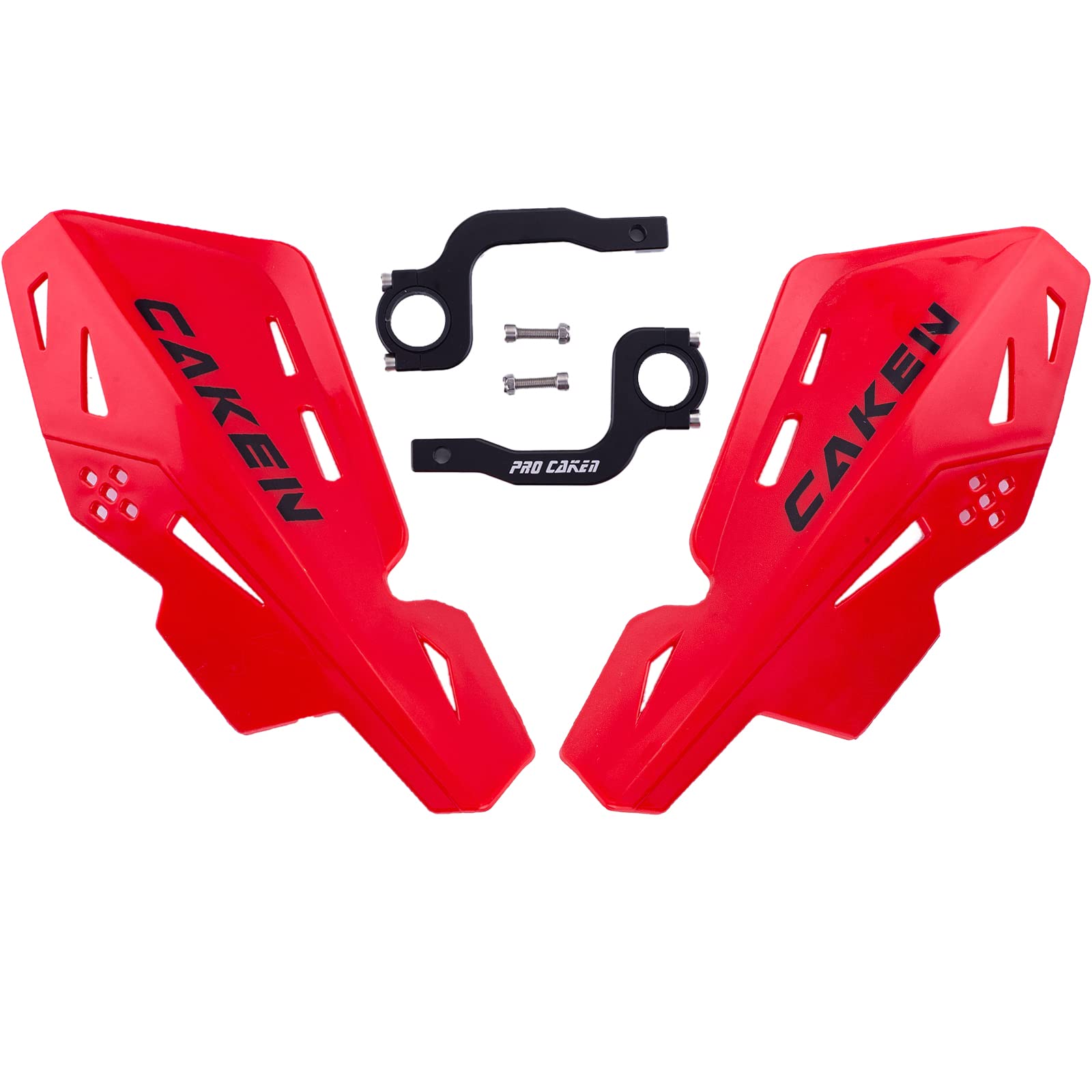 Universal 7/8" 22mm and 1 1/8" 28mm Handle Bar Hand Guards CNC Bracket for Dirt Bike Motocross ATV Scooter for CRF KLX KX LTR TRX SX SXF EXC XCW Grizzly Hawk 250 Bicycles-Red