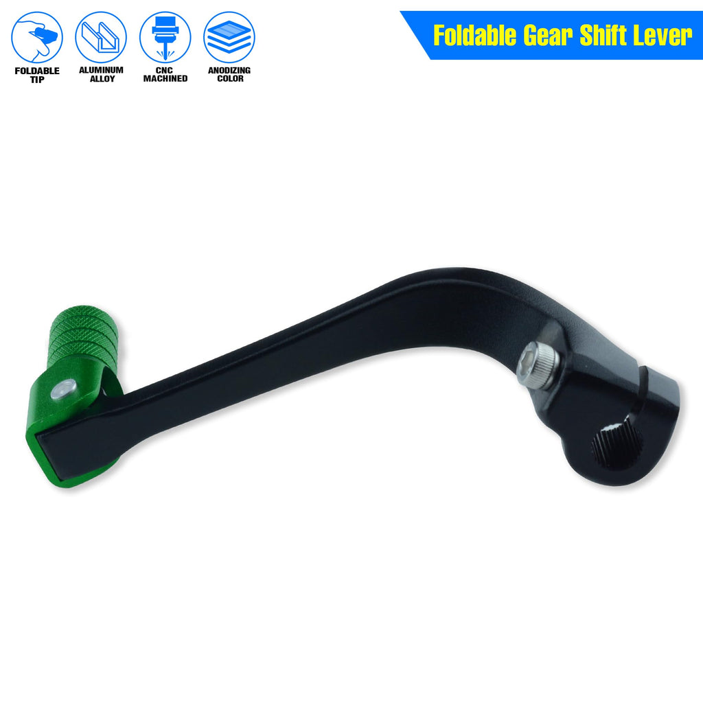 Folding Dirt Bike Shifter Lever - Alloy Aluminium Gear Lever Fit for CRF110 CRF110F 2013-2023 TTR110 08-09 TTR125 11-21 Black