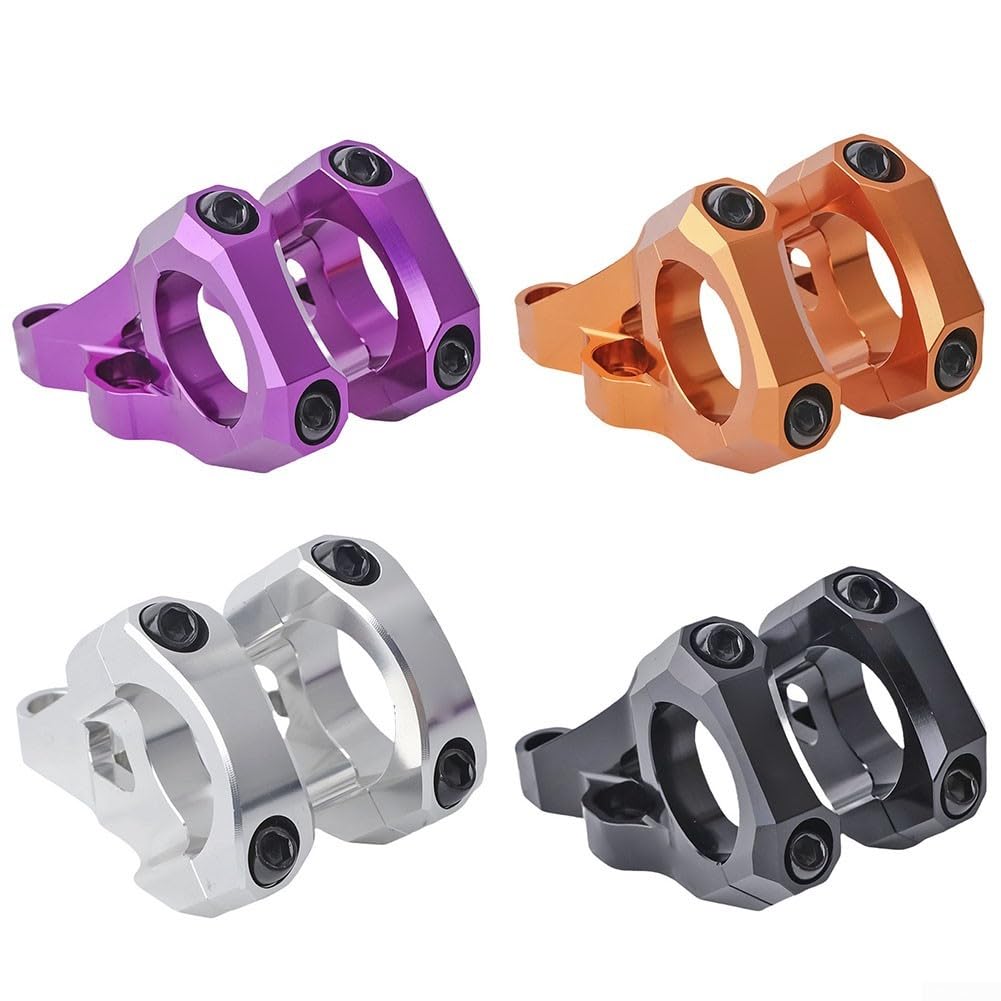 Direct Mount Stem 31.8mm 6061 Aluminium Alloy CNC For DH Dual Crown Fork Mountain Bike For Surron For Light Bee Dirt Bike, 35Mm Rise, Black/Purple/Orange/Silver(Black)
