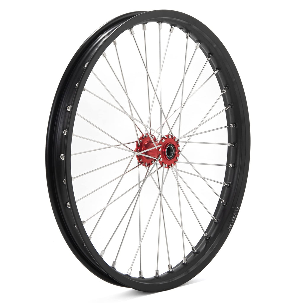 TOFR 17" Front Rear Spoke Wheels Rims Hubs Set for Surron Light Bee LBX Aluminum