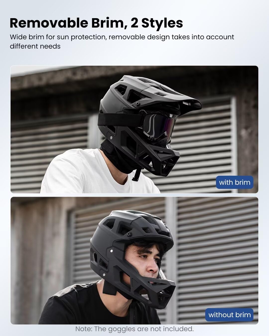 ILM Adult Mountain Bike Helmet Men & Women Full Face Lightweight BMX MTB Helmet ASTM CPSC CE Certified Cycling Helmet Model ZL-B068