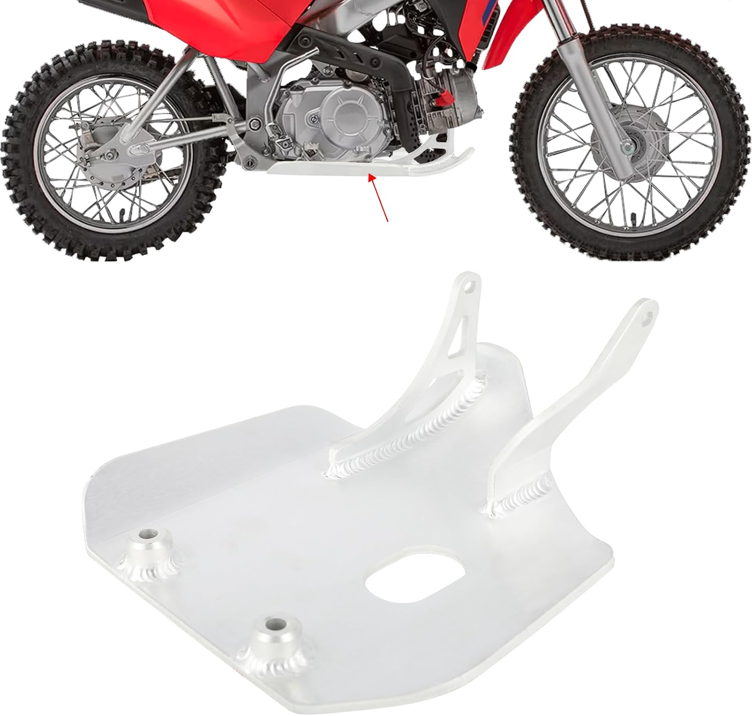 Motorcycle Skid Plate Engine Guard for CRF 110 CRF110F 2019–2024 Black