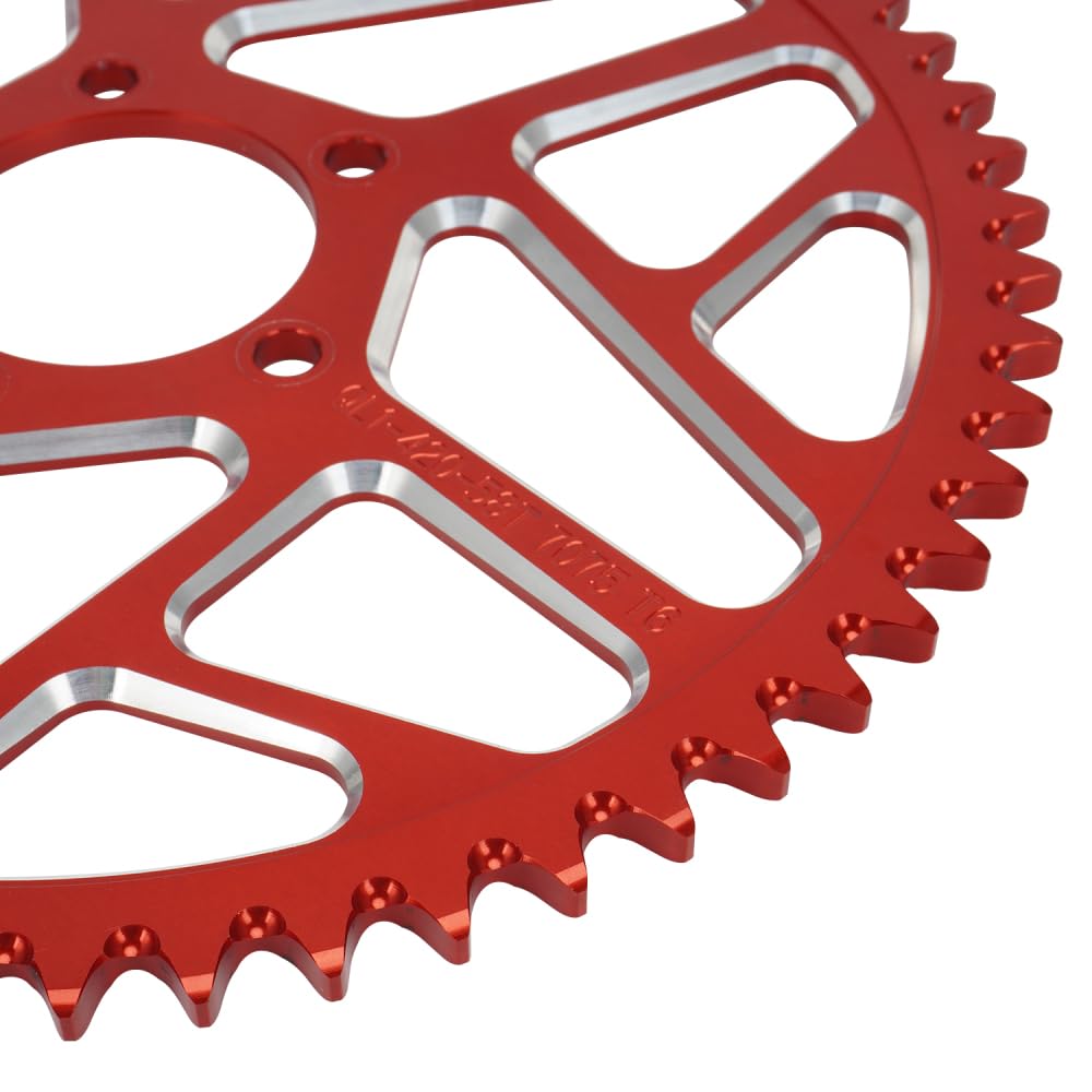 Sprocket for Surron,60T Chain Sprocket for Dirt Bike Sur Ron Light Bee S/Light Bee X/X160/X260/Talaria Sting MX3/Talaria Sting R MX4 - Red
