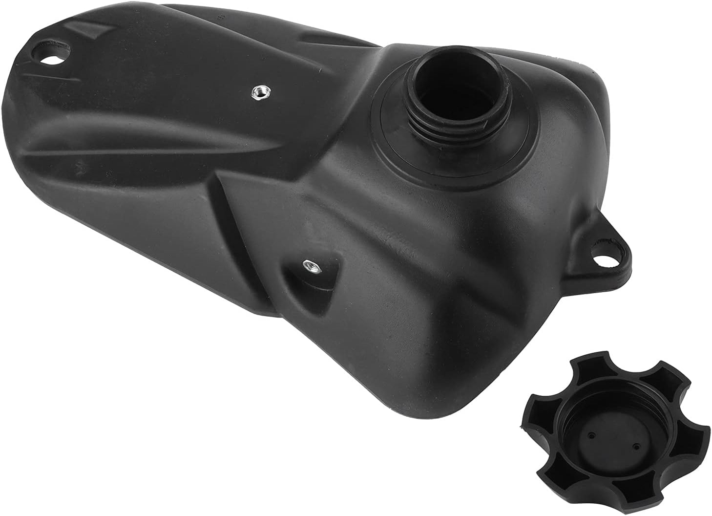 Fuel Tank, Hard Plastic Motorcycle Gas Tank with Cap, Off-Road Petrol Tank Fuel Cell Replacement for Dirt Bike Repair Compatible with Kawasaki KLX 110 and BBR Pit Bike Models