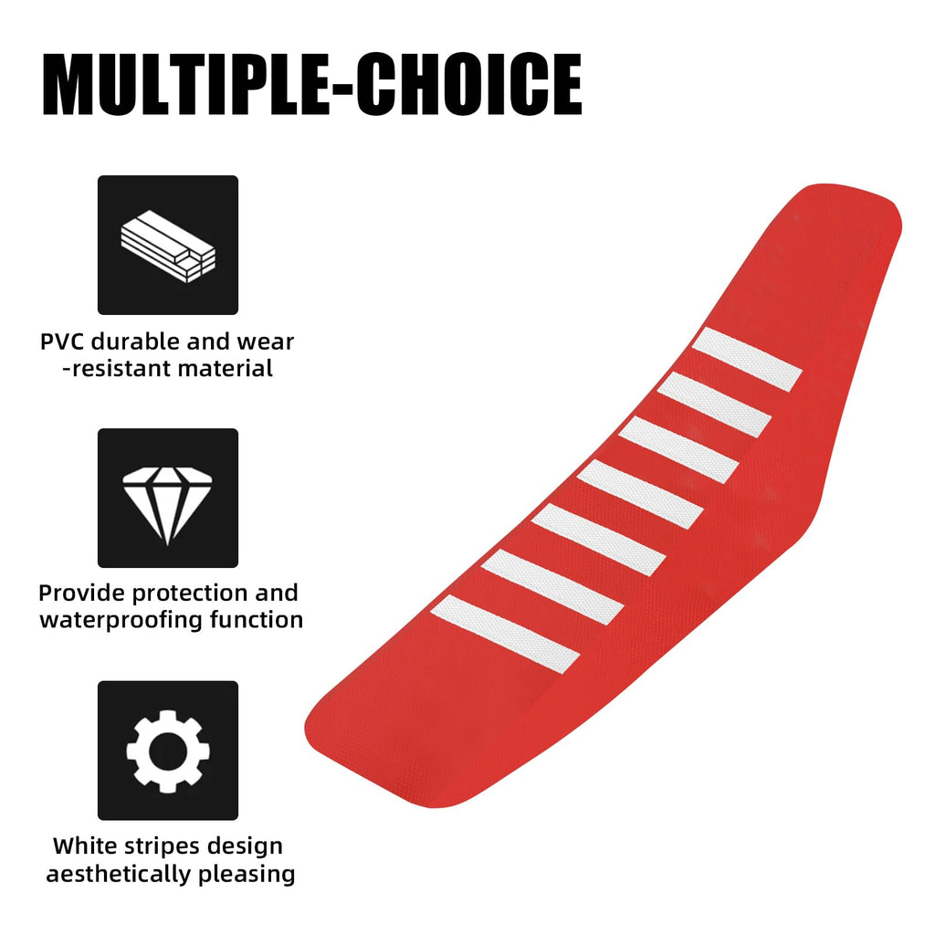 Dirt Bike Seat Cushion,Universal Motorcycle Seat Grips Cover for Most Dirtbike Like CRF 50/CRF 110 110F/CRF 125/CRF 150R/CRF 250F/CR 85/CR125R-Red