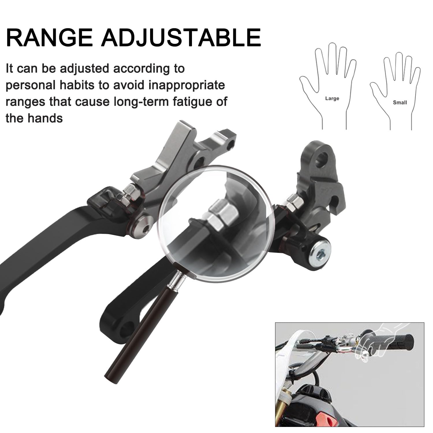 Brake Clutch Levers for KLX 110 KLX110 2002-2025 KLX110L 2010-2025 Dirt Pit Bike Adjustable CNC Lever Pivot Set Secure Vibrant Anodized Green